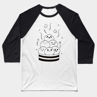 Doodle dimsum cute Baseball T-Shirt